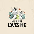 thumbnail image 4 of Inktastic Zebra My Bubbe Loves Me Boys or Girls Baby T-Shirt, 4 of 5