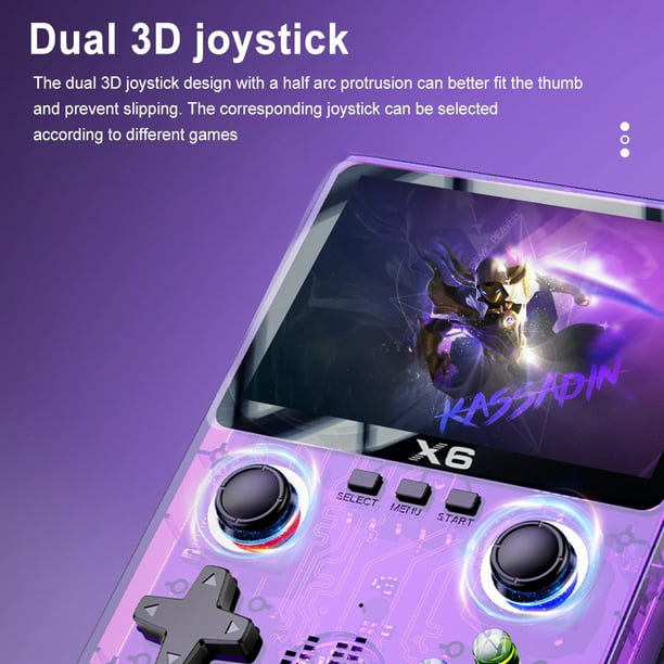 Consola De Juegos Portátil Retro Con Pantalla IPS De 3.5 Pulgadas, 32GB, Joysticks 3D Duales Y 11 Emuladores – Ideal Para Revivir Los Clásicos