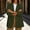 Army Green, variant on Women's Notched Lapel Oversized Casual Blazer, Roll Tab Long Sleeve Two Button Soft Woven Jacket with Side Pockets for Spring Fall Daily Travel Layering