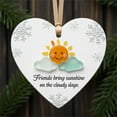 thumbnail image 3 of PLPPYFS Heart-Shaped Sea Glass Friendship Decor, Acrylic Friendship Heart Keepsake, Friendship Heart Ornament for Christmas Tree Hanging Ornaments, Sea Glass Art for Best Friends, for Home Garden, 3 of 6