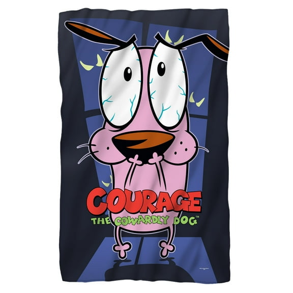 Courage the Cowardly Dog Window Fleece Throw Blanket (36"x58")