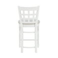 thumbnail image 5 of Linon Neville 24 Inch Indoor White Wood Counter Stool Set of 2, 5 of 16