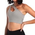 thumbnail image 2 of Women One-Shoulder Plus Size Exercise Shake-proof Yoga Bra Underwear, 2 of 5