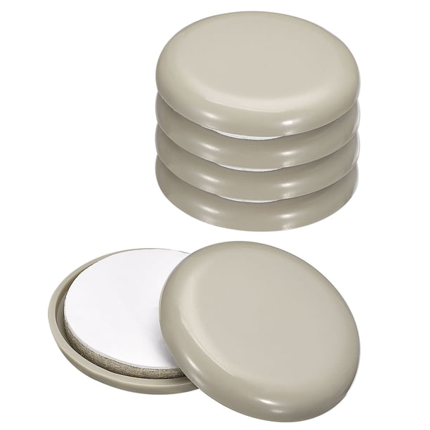 Deslizadores para Muebles Uxcell, Pads Deslizantes Redondos Autoadhesivos de Plástico para Suelos de Alfombra, Baldosa, Vinilo y Madera Dura 1 7/9" 16 Piezas