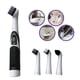 thumbnail image 3 of Juego de cepillos de limpieza eléctricos multifuncionales con 4 cabezales intercambiables para cocina, baño, fregadero, inodoro - Fregadora de mano portátil, que funciona con baterías, 10,23" de, 3 of 6