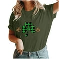 thumbnail image 5 of St. Patrick's Day Tshirt, Short Sleeve T Shirts for Women, Round Neck Tops Women's New St. Patrick's Day Pullover Printed Tee Shirts Crew-Neck Short-Sleeved Casual Fashion Tops, 5 of 5