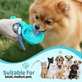 thumbnail image 6 of Portable Pet Water Bottle – 285ml Stainless Steel Water Bottle For Dogs, Leak‑Proof Travel Drinking Bowl For Cats, With Foldable Silicone Bowl For Outdoor Walks & Hikes (Blue, No Pattern), 6 of 7