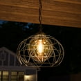 thumbnail image 3 of Cavea 1 Light Outdoor Pendant with Bronze Finish, 3 of 8