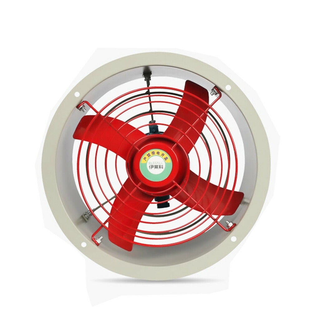 12" Explosion-proof Axial Fan Cylinder Pipe Spray Booth Paint Fumes Exhaust Fan