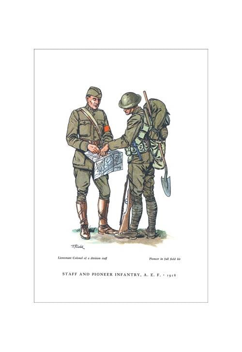 Staff And Pioneer Infantry A E F 1918 Print Unframed Paper Print 20x30 Walmart Com Walmart Com