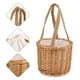thumbnail image 3 of 1 PC Tarjeta de tejido Cesta de madera Cesta de almacenamiento Creativo Fruta Contenedor Picnic Suministro, 3 of 5