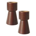 thumbnail image 3 of 2Pcs Wedding Wooden Craft Candle Holder Decorative Candleholder Wedding Restaurant Decor, 3 of 4