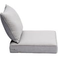 thumbnail image 2 of Ovios Back and Seat Cushion Set for Outdoor Furniture, 2-Piece Replacement Cushions for Deep Seating Patio Chair, Outside Pads for Porch, Deck and Garden Seats, 2 of 6