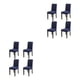 thumbnail image 2 of Naiovety 4 pack/lot funda para silla para comedor-sillas duraderas y transpirables con estilo fácil de montar felpa azul púrpura azul violáceo 2Conjunto, 2 of 6