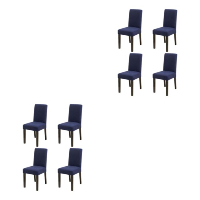 Wweixi 4pack/lot Stylish Chair Covers For Dining - Transform Dining Room With Ease Durable Cover For Dining purplish blue 2Set