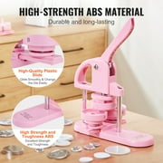 KFFKFF 3-IN-1 Button Maker, Multiple Sizes 1 +1.25 +2.28 (25/32/58mm) Badge Button Press Machine with 300pcs Button Parts, Button Maker Machine with Panda Magic Book, Ergonomic Arc Handle Punch