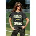 thumbnail image 5 of Women's Gameday Couture Black Los Angeles Chargers Relaxed Flutter Sleeve T-Shirt, 5 of 7
