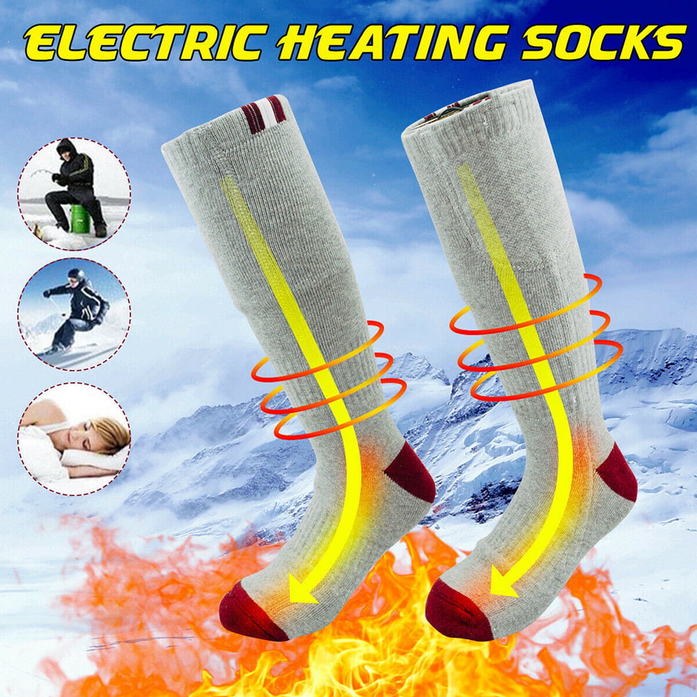 Details about   Unisex Electric Heated Socks Rechargeable Battery 4.5V Foot Winter Warm Hunting
