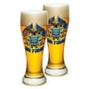 Pilsner US Air Force Gifts for Men or Women â€“ USAF Beer Glassware â€“ Double Flag Air Force Barware Glasses - Set of 12 (23 Oz)
