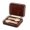 Brown, variant on Premium 4 Compartment Watch Case Carbon Fiber Travel Collector Storage Organizer For Luxury Timepieces