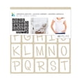 thumbnail image 1 of Momenta Uppercase Fun Font Alphabet Adhesive Fabric Stencil, 1 of 1