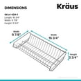 thumbnail image 3 of KRAUS Workstation Kitchen Sink Dish Drying Rack in Stainless Steel, 3 of 7