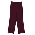 thumbnail image 4 of GILIGEGE Two Piece Sets for Women Women's Spring Solid Color with Pockets Color Blocked Cuffs Wide Leg Pants Loose Casual Pants Suit Set Rd2 M, 4 of 9