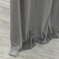 thumbnail image 5 of Quality Home Luster Velvet Blackout Curtains - Back Tab/Rod Pocket - Grey - 52" W x 96" L (1 Panel), 5 of 6