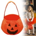 thumbnail image 2 of Halloween Candy Bag Non Woven Pumpkin Bag Halloween Props Candy Bag, 2 of 9