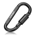 thumbnail image 6 of Lixada 9 Pack Aluminum Alloy D-ring Locking Carabiner Clip Set Screw Lock Hanging Hook Buckle Keychain with Steel Wire Ring for  Camping Hiking, 6 of 7