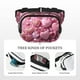 thumbnail image 5 of Balery Pink Glitter Heart Candy Mochila Cinturón para Mujeres y Hombres, Bolsa de Cintura Impermeable de Doble Capa con Correa, 5 of 9