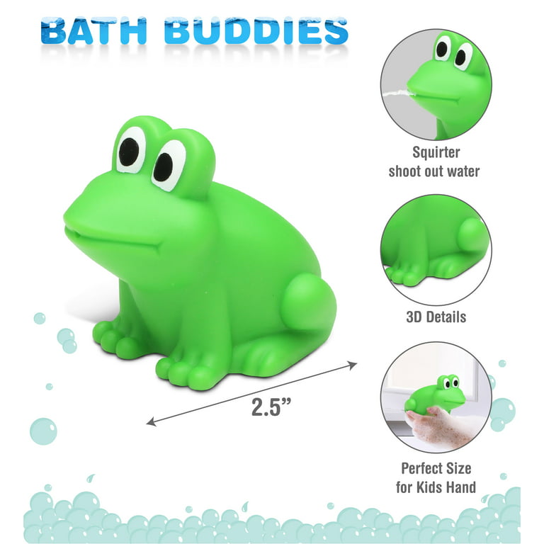 Puzzled Green Frog Squirter (Bath Toys for Kids)