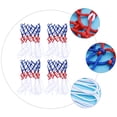 thumbnail image 2 of EeaseCA 4 Pcs Filets Tressés en Nylon Tricolore Filets de Taille Régulière Filets de Basketball Professionnels, 2 of 7