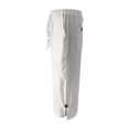 thumbnail image 5 of Clearance under 10$ Sevevn Women Summer Pants Casual Solid Color Drawstring Side Button Elastic Waist Linen Pockets Pants Summer Deals White XXXL, 5 of 6