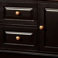 thumbnail image 3 of Fritz 52 Inch Server 2 Cabinets 2 Drawers Black Oak Brown Turned Legs, 3 of 5