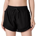 thumbnail image 2 of Uaswgudfs Athletic Shorts for Women High Waisted with Pockets Lined Running Workout Shorts, 2 of 5