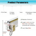 GXCZ Bendable Curtain Railing, L Shape U Shape Flexible Curtain Tracks And Fittings For Hotel