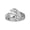 Rose, variant on 10k Yellow Gold Dachshund Pet Dog Band Ring (Size 9.25)