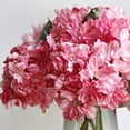 thumbnail image 2 of Nvzi 5 piezas de 14,2 pulgadas de tallo de flores artificiales de seda de hortensia de color rosa champán para centro de mesa de boda, hogar y jardín, 2 of 4