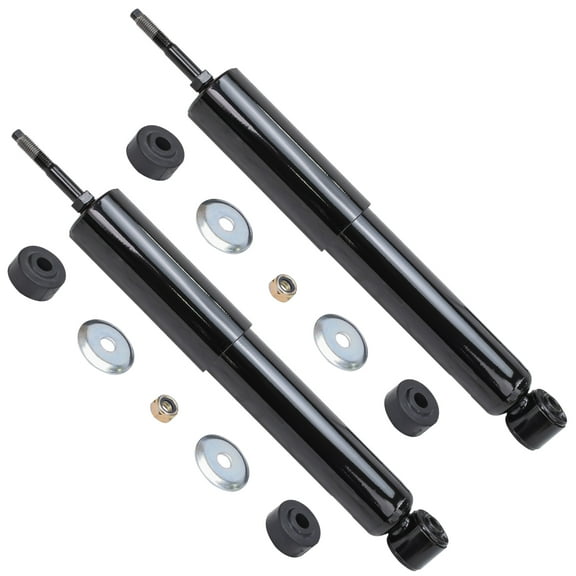 Detroit Axle - Front 2pc Shock Absorbers for 4WD 2002-2005 Dodge Ram 1500, 2 Complete Shock Absorbers Assembly Set 2002 2003 2004 2005 Replacement