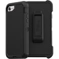 thumbnail image 1 of GFDYREE Phone Case Compatible with iPhone SE, Compatible with Defender Case for iPhone 8/ iPhone 7/ iPhone SE Multi-Layer Durable Phone Case with Belt Clip Shock Absorption- Black, 1 of 4