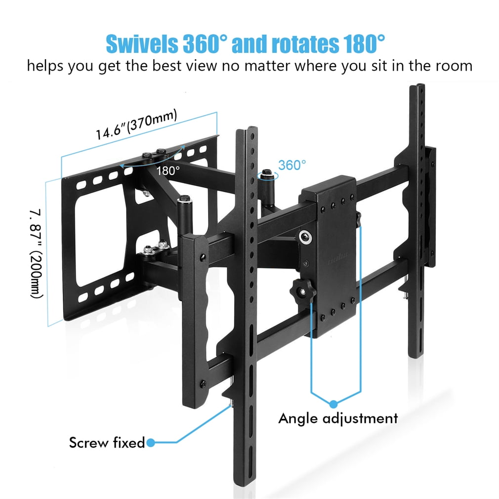 Wisfor 32-80" Full Motion Articulating TV Wall Mount Bracket for Samsung Sony Sharp Kogan, Tilt & Swivel
