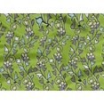 thumbnail image 5 of oneOone Rayon Light Green Fabric Leaves & Flower Floral Sewing Craft Projects Fabric Prints By Yard 56 Inch Wide, 5 of 5