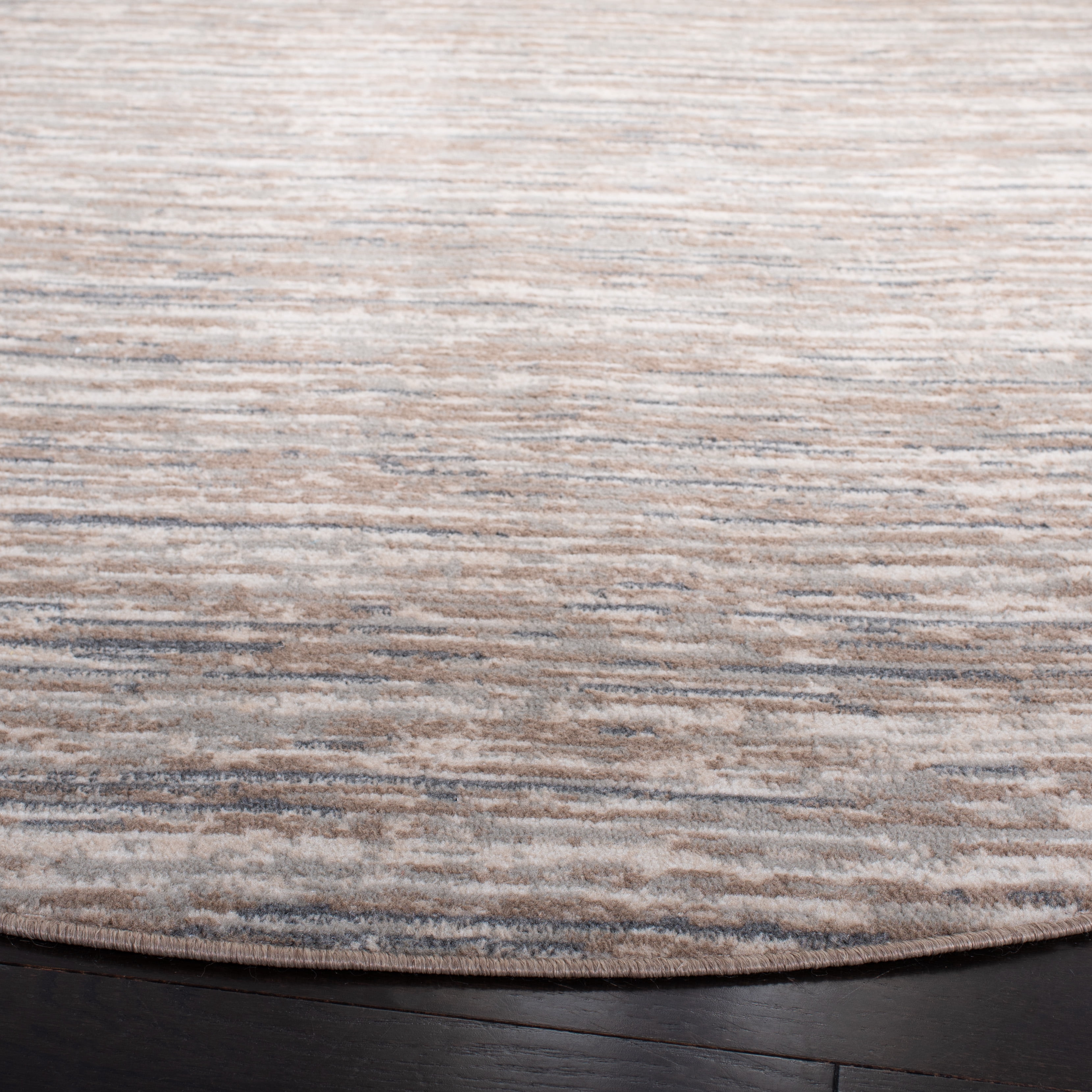 SAFAVIEH Pyramid Ekaterina Abstract Area Rug, Grey/Ivory, 8' x 8' Round
