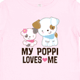 thumbnail image 4 of Inktastic My Poppi Loves Me Granddaughter Girls Baby T-Shirt, 4 of 5