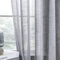 thumbnail image 4 of Cortinas Maison Colette de lino texturizado semitransparente, 132 x 213 cm, color gris, 4 of 6