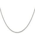 thumbnail image 6 of Auriga Fine Jewelry 14K White Gold 1.1mm Ropa Chain Necklace 16inch for Women, 6 of 6