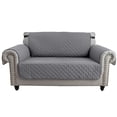 thumbnail image 2 of SHANNA 1/2/3 Seater Quilted Sofa Couch Cover Pad Water Resistant Slipcover Furniture Protector Pet Mat for Kids Dogs Pets（Gray）, 2 of 11