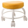 thumbnail image 2 of Tabouret Bas avec Roues Chaise de Pédicure Tabouret Roulant Bas Tabouret pour Changer de Chaussures Tabouret de Maquillage pour Pédicure Massage SPA et Maison Orange, 2 of 8