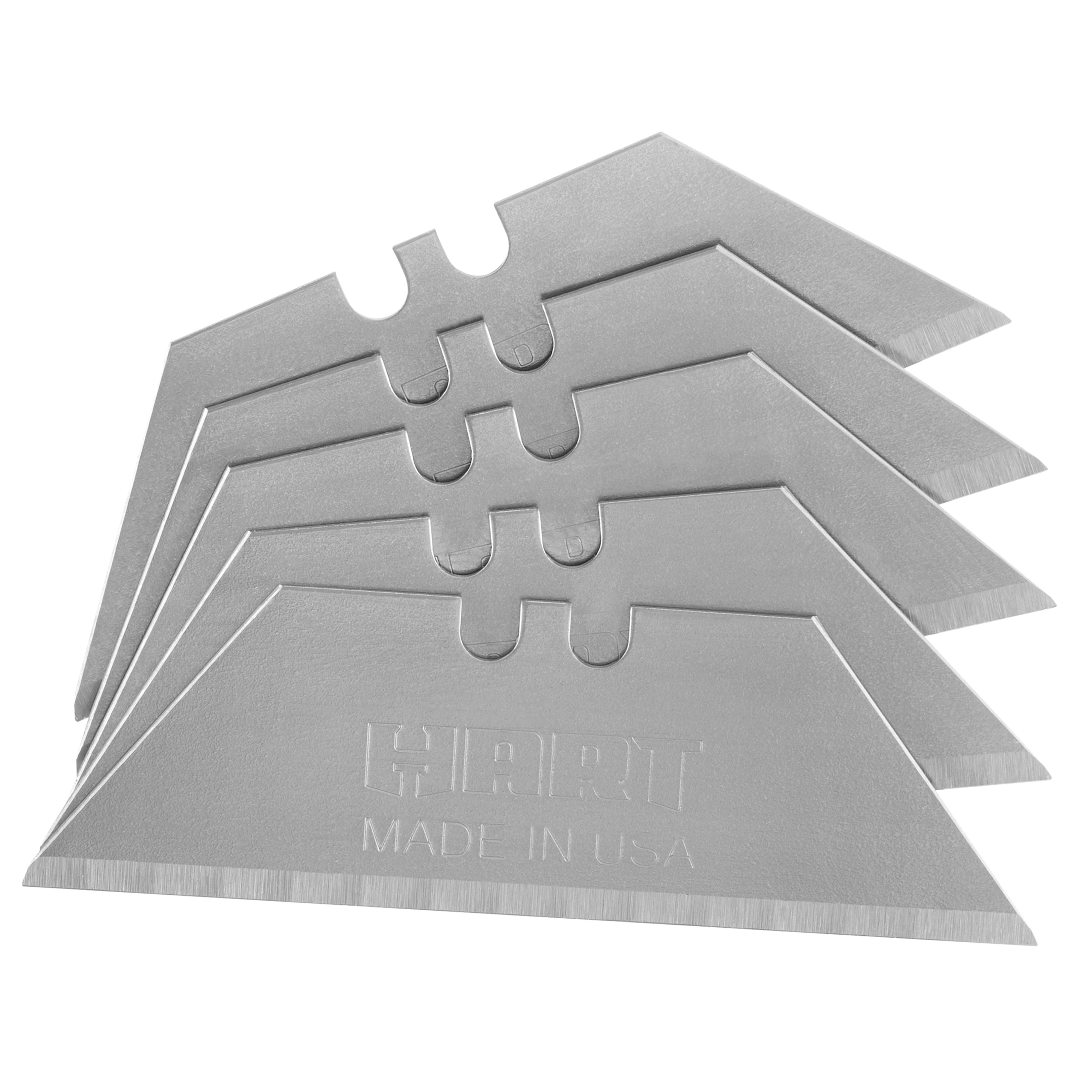 (4 pack) HART 5-Piece Heavy Duty Utility Knife Blade Set (Standard-Size Blades)